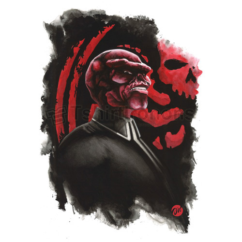 Red Skull T-shirts Iron On Transfers N7699 - Click Image to Close